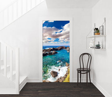 3D Sea Stone 23186 Door Mural