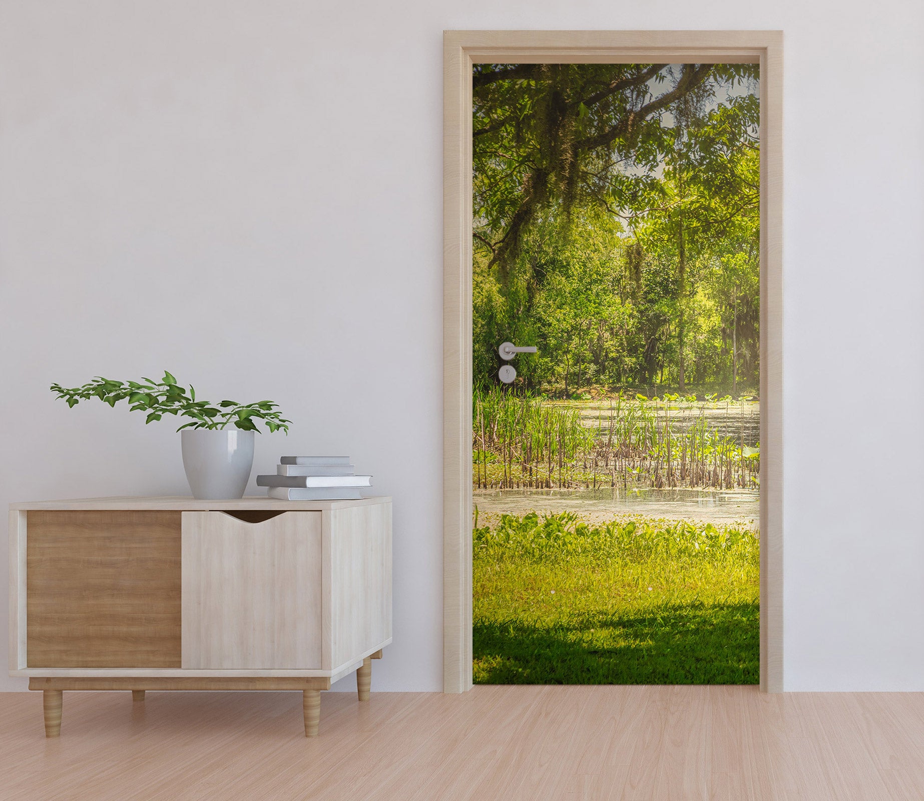 3D Lawn Trees 10843 Beth Sheridan Door Mural