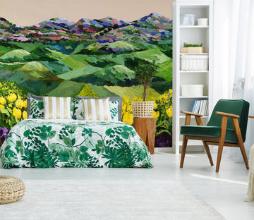 3D Wildflower Valley 140 Allan P. Friedlander Wall Mural Wall Murals