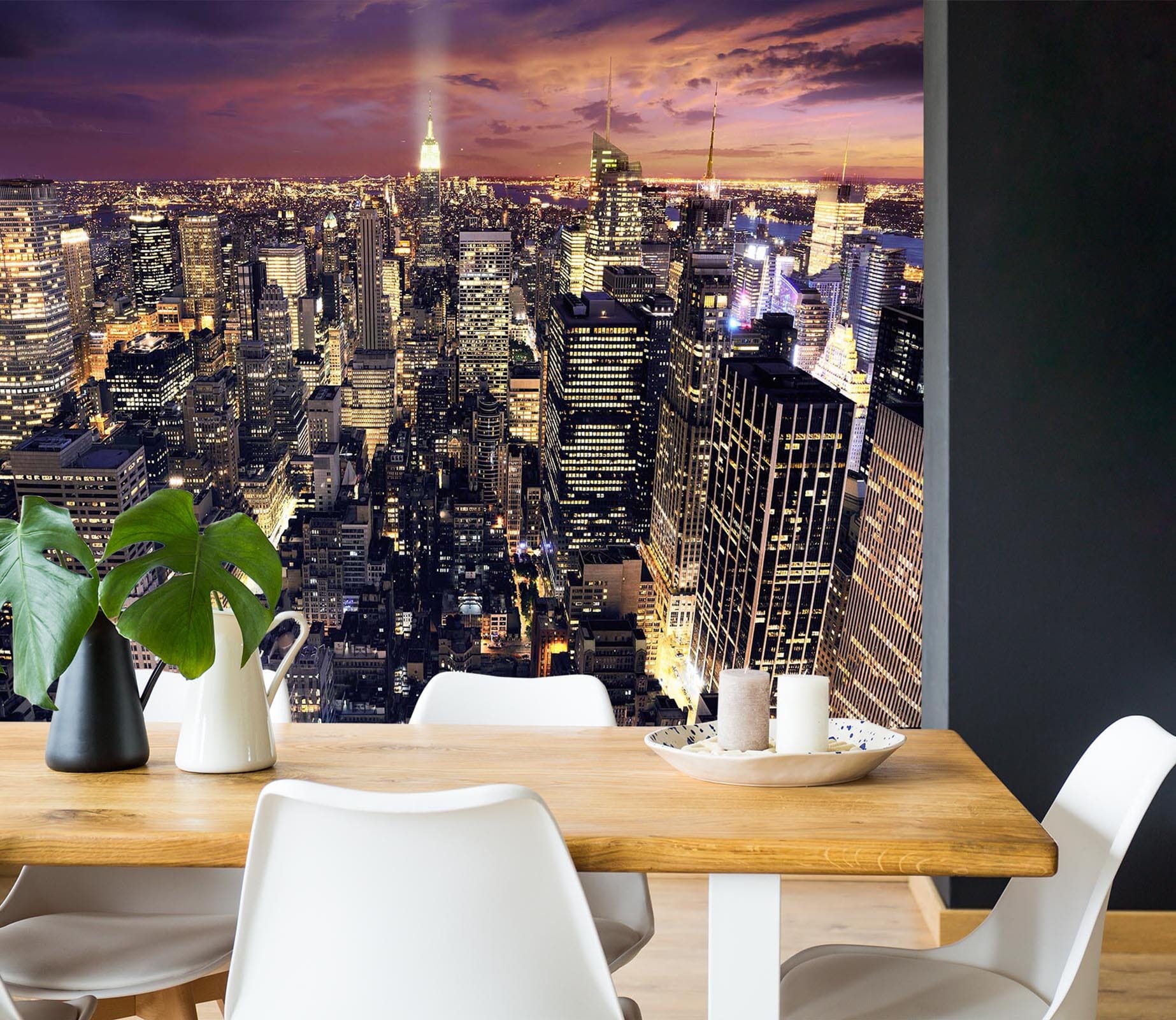 3D City Night View 023 Wall Murals Wallpaper AJ Wallpaper 2 