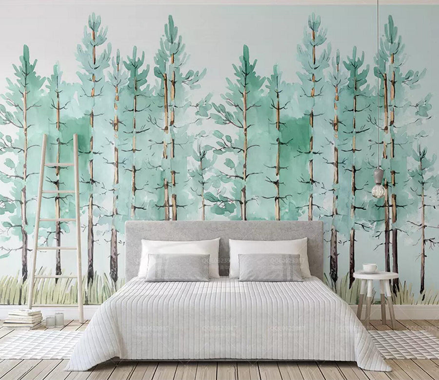 3D Forest Painting WC333 Wall Murals