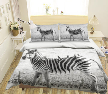 3D Zebra River 142 Bed Pillowcases Quilt