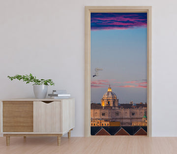 3D Night Sky Building 11542 Marco Carmassi Door Mural