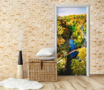 3D River Water 24021 Door Mural