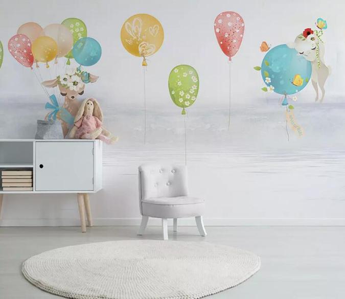 3D Colorful Balloons 408 Wall Murals Wallpaper AJ Wallpaper 2 