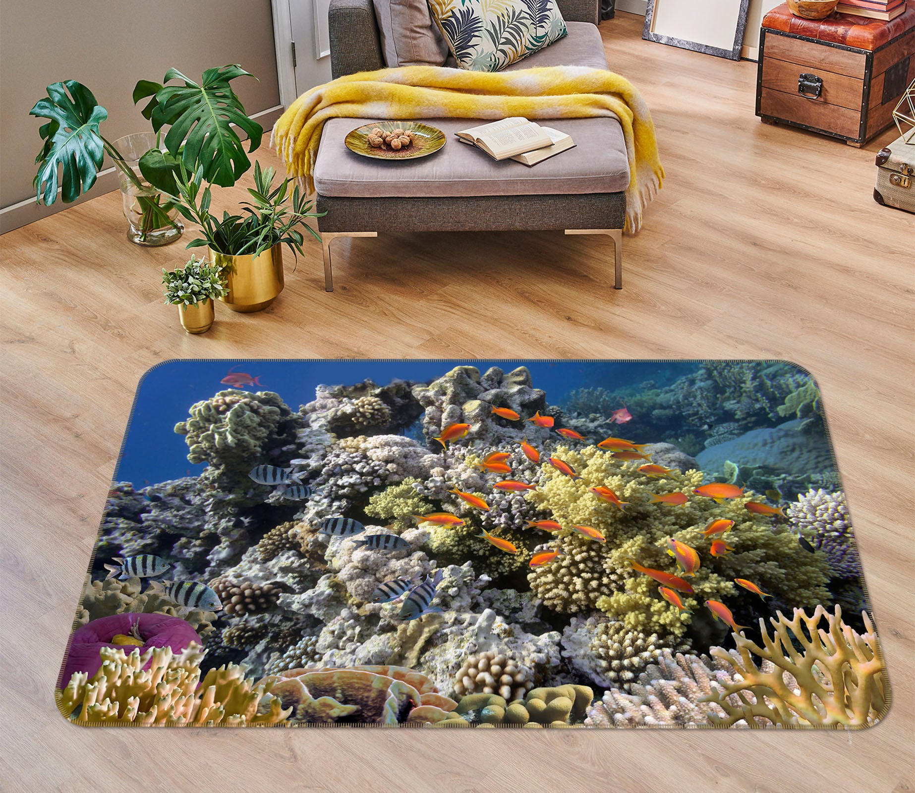 3D Coral Fish 38141 Animal Non Slip Rug Mat