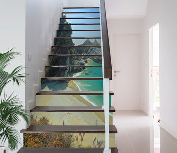 3D Seaside Rocks 94131 Kathy Barefield Stair Risers