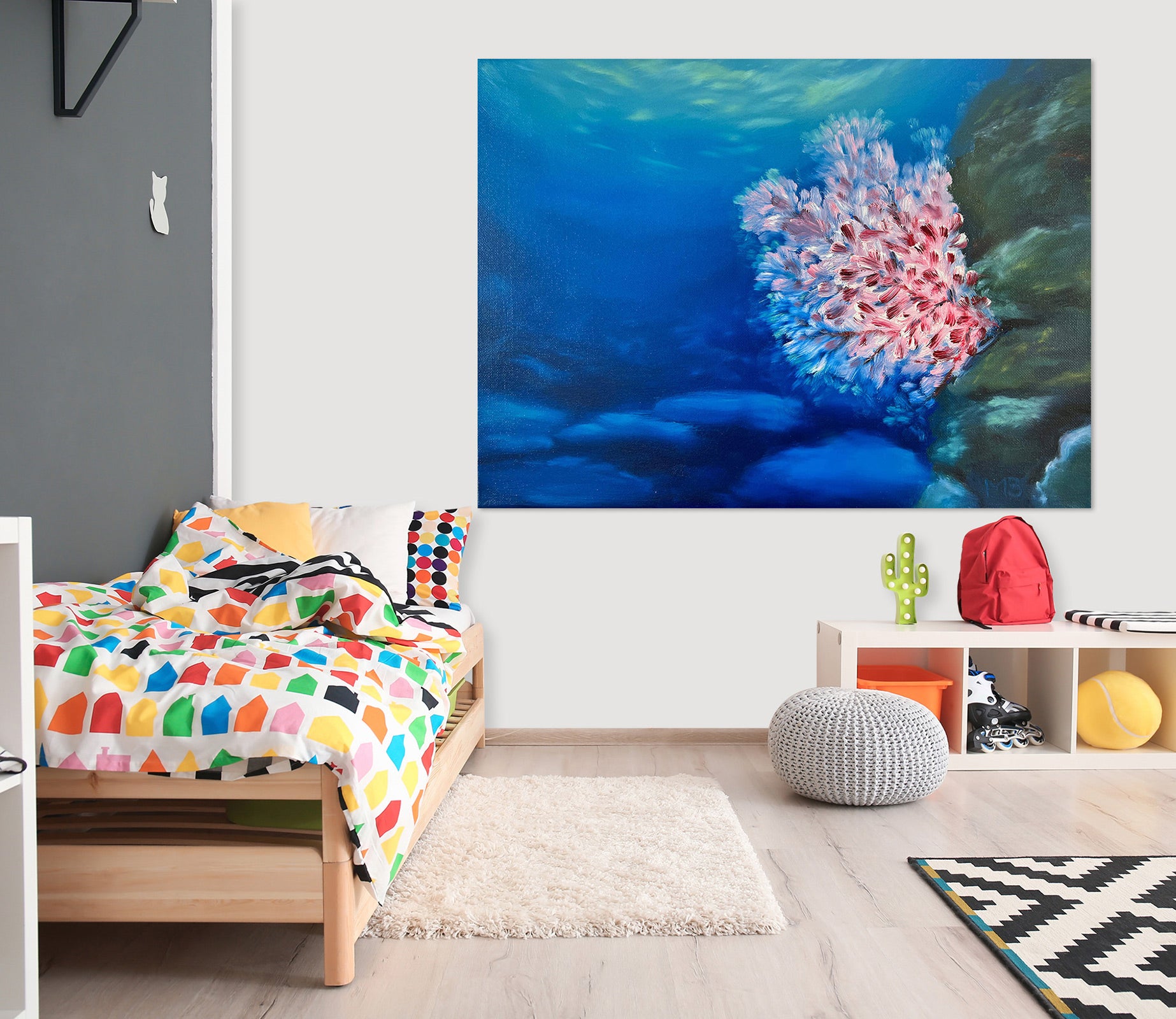 3D Sea Pink Coral 10066 Marina Zotova Wall Sticker