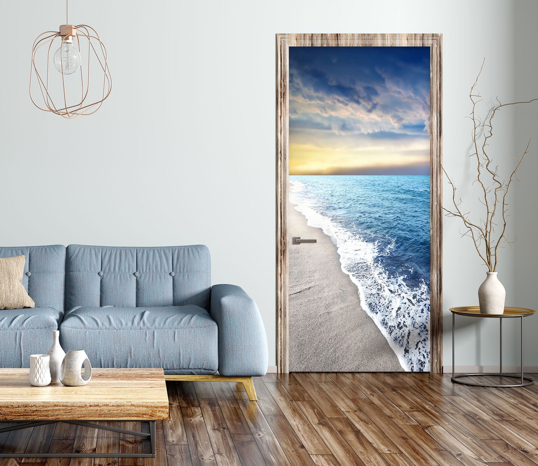 3D Seaside 23227 Door Mural