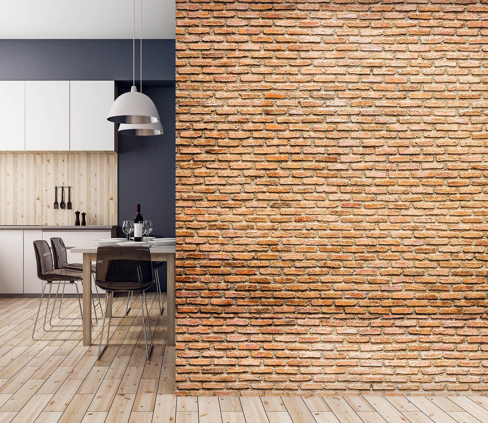 3D Red Brick Cement Wall 73 Wall Murals Wallpaper AJ Wallpaper 2 