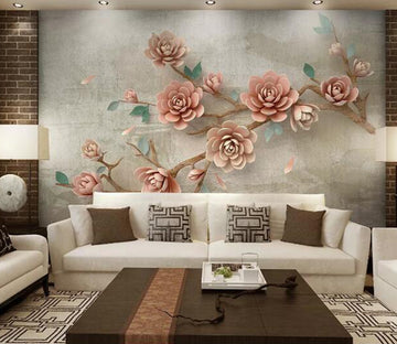 3D Plum Blossom Branch WC1665 Wall Murals