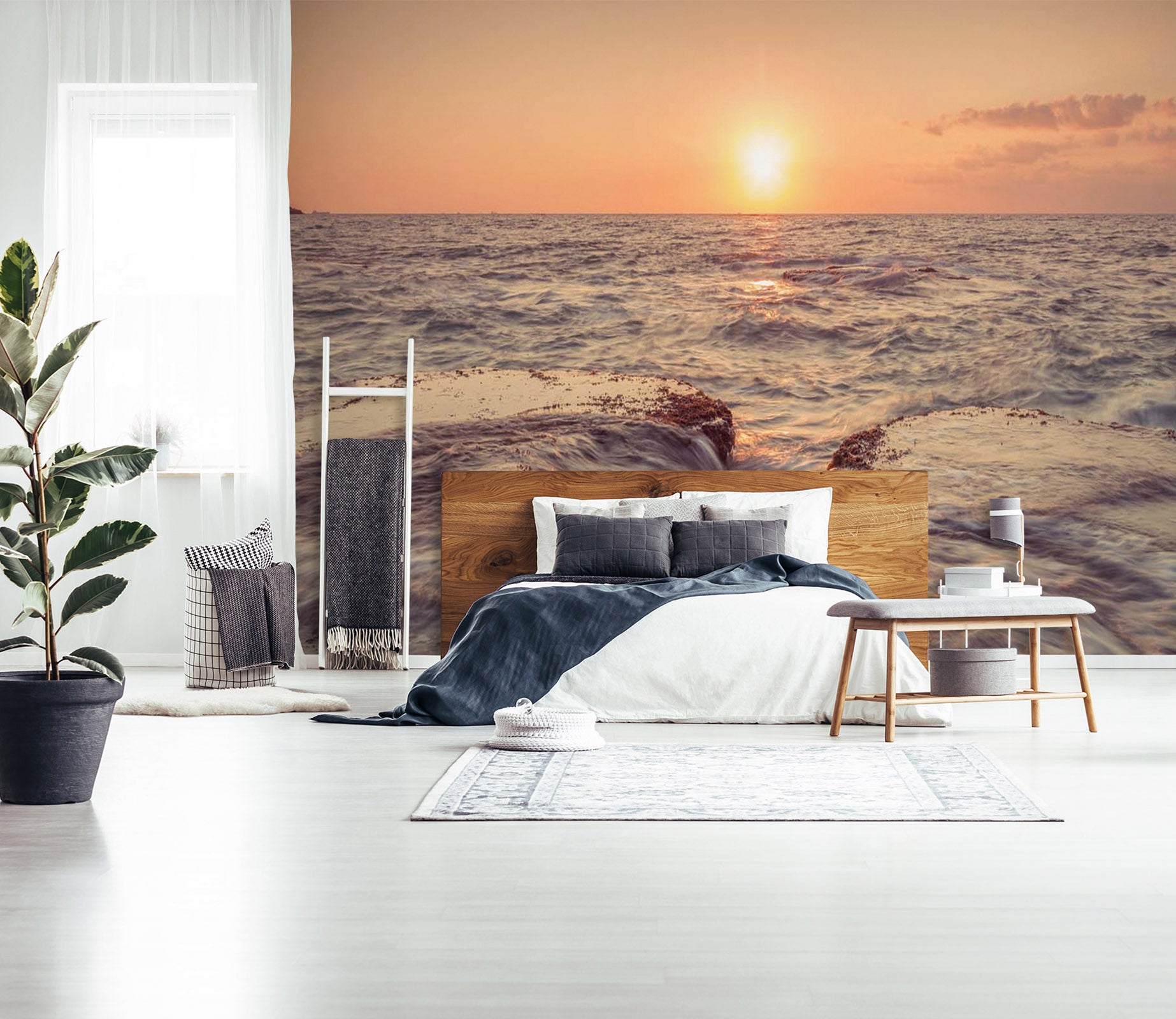 3D Sunset Sea 035 Assaf Frank Wall Mural Wall Murals