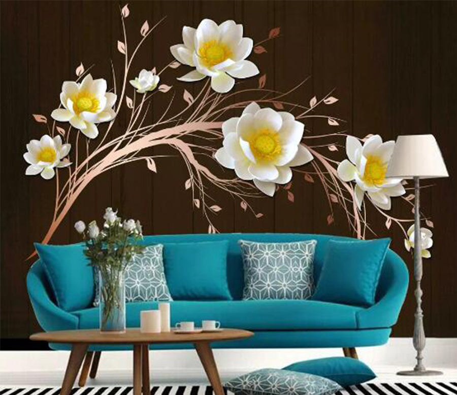 3D Gardenia Fragrance WC410 Wall Murals