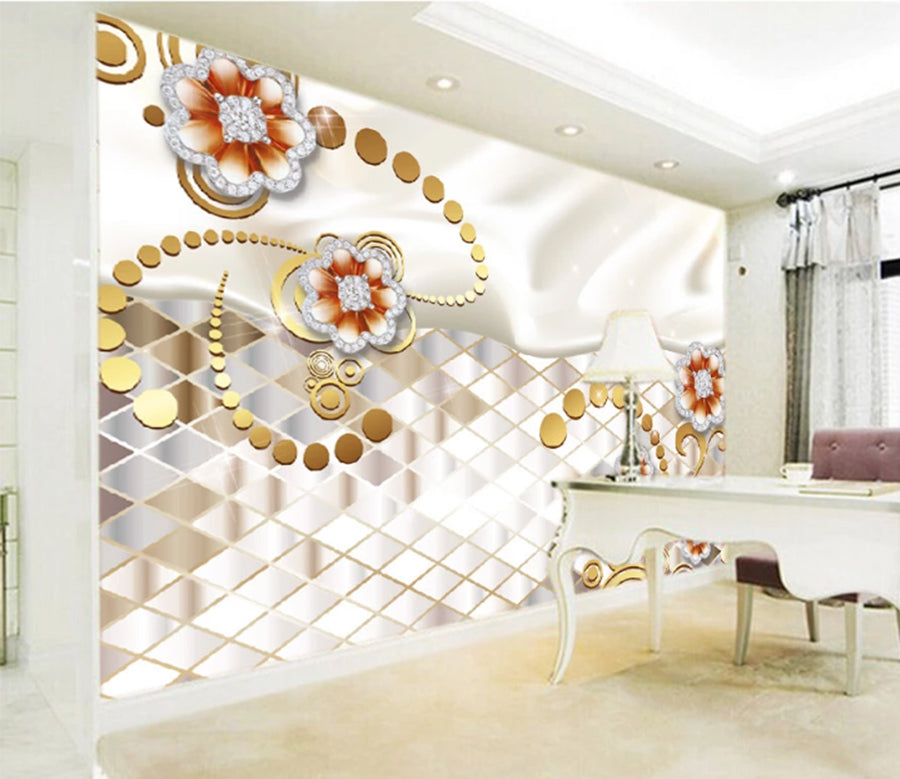 3D Big Diamond WC347 Wall Murals