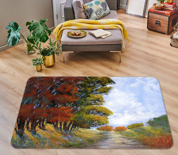 3D Forest Road 112 Michael Tienhaara Rug Non Slip Rug Mat