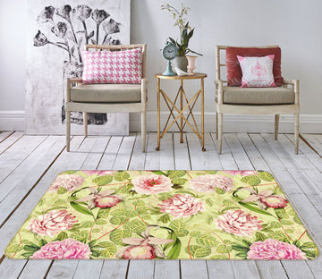 3D Pink Spring 175 Uta Naumann Rug Non Slip Rug Mat