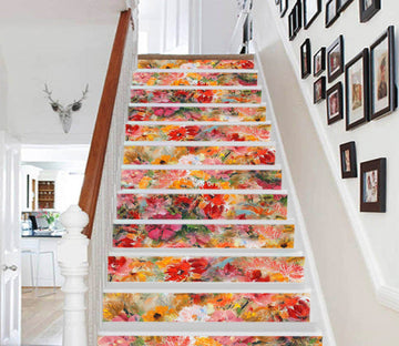 3D Flowers 531 Stair Risers Wallpaper AJ Wallpaper 