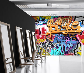 3D Color Graffiti 400 Wall Murals Wallpaper AJ Wallpaper 2 