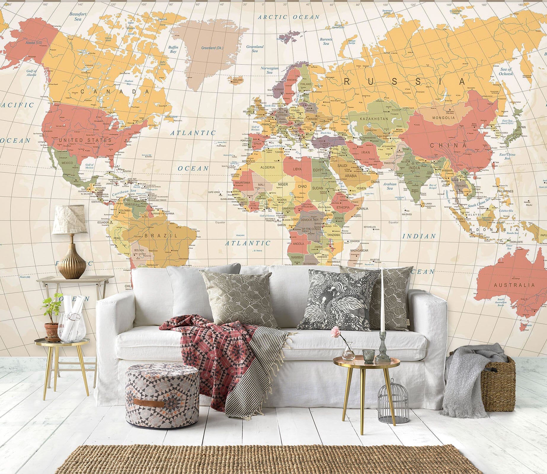 3D Map 1467 Wall Murals Wallpaper AJ Wallpaper 2 