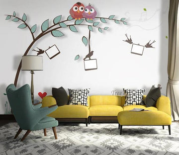 3D Small Tree Bent Over 1210 Wall Murals Wallpaper AJ Wallpaper 2 