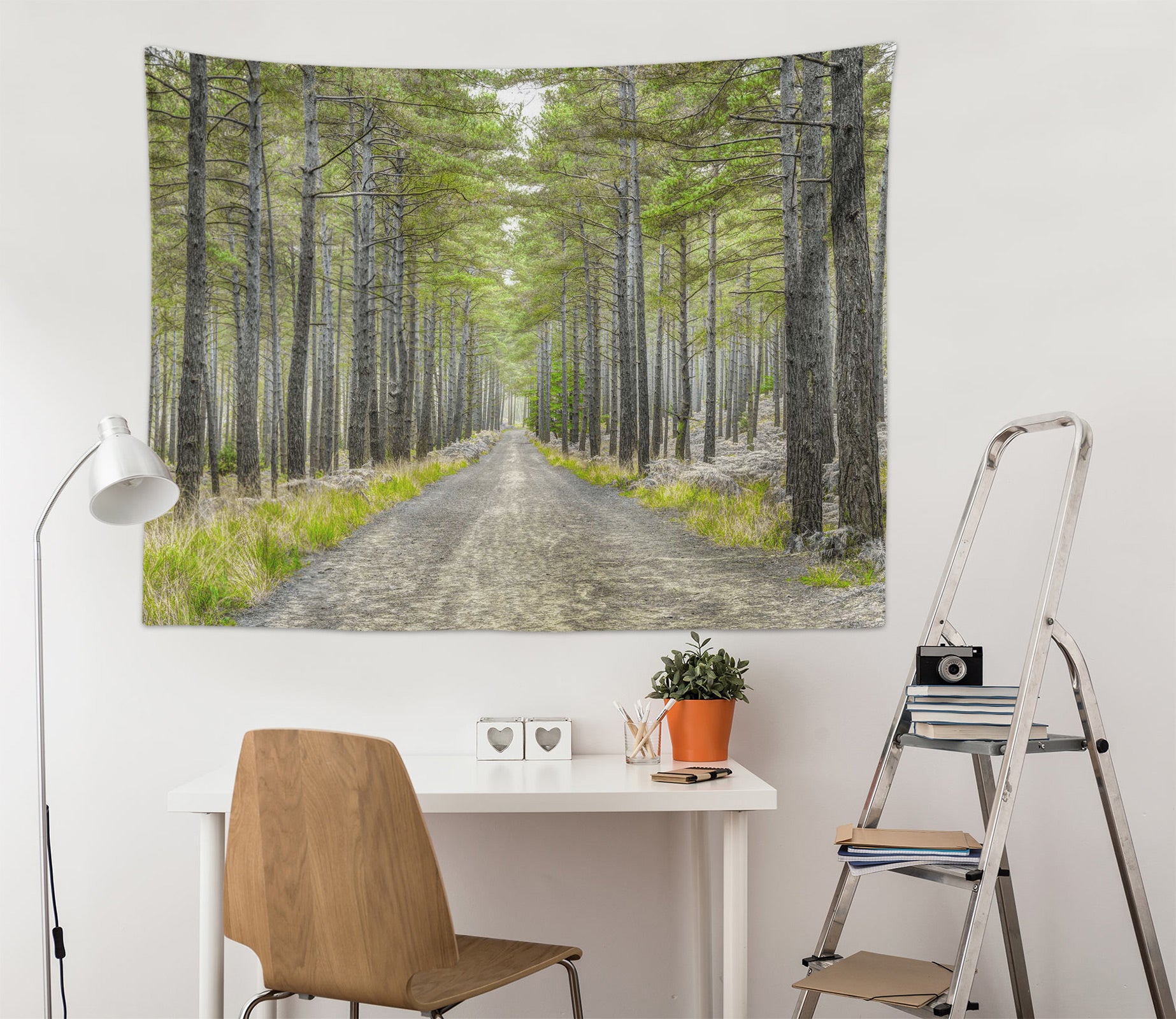 3D Woods Road 11674 Assaf Frank Tapestry Hanging Cloth Hang