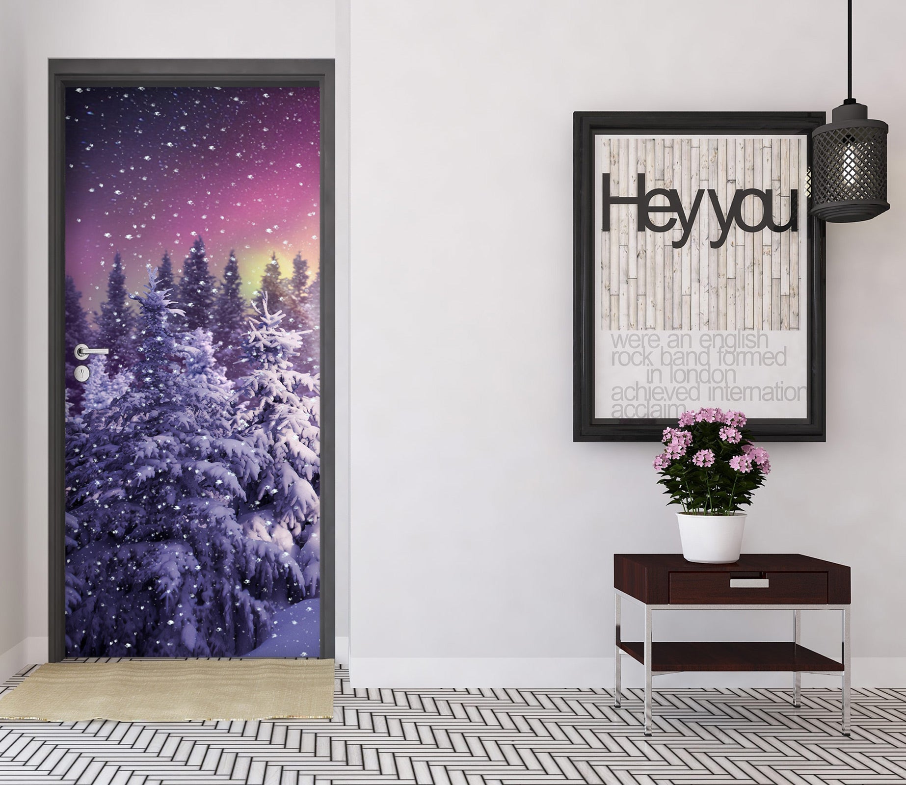 3D Snowy Woods 112151 Jerry LoFaro Door Mural