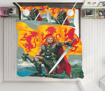 3D Flag Soldier Sword 6187 Ciruelo Bedding Bed Pillowcases Quilt