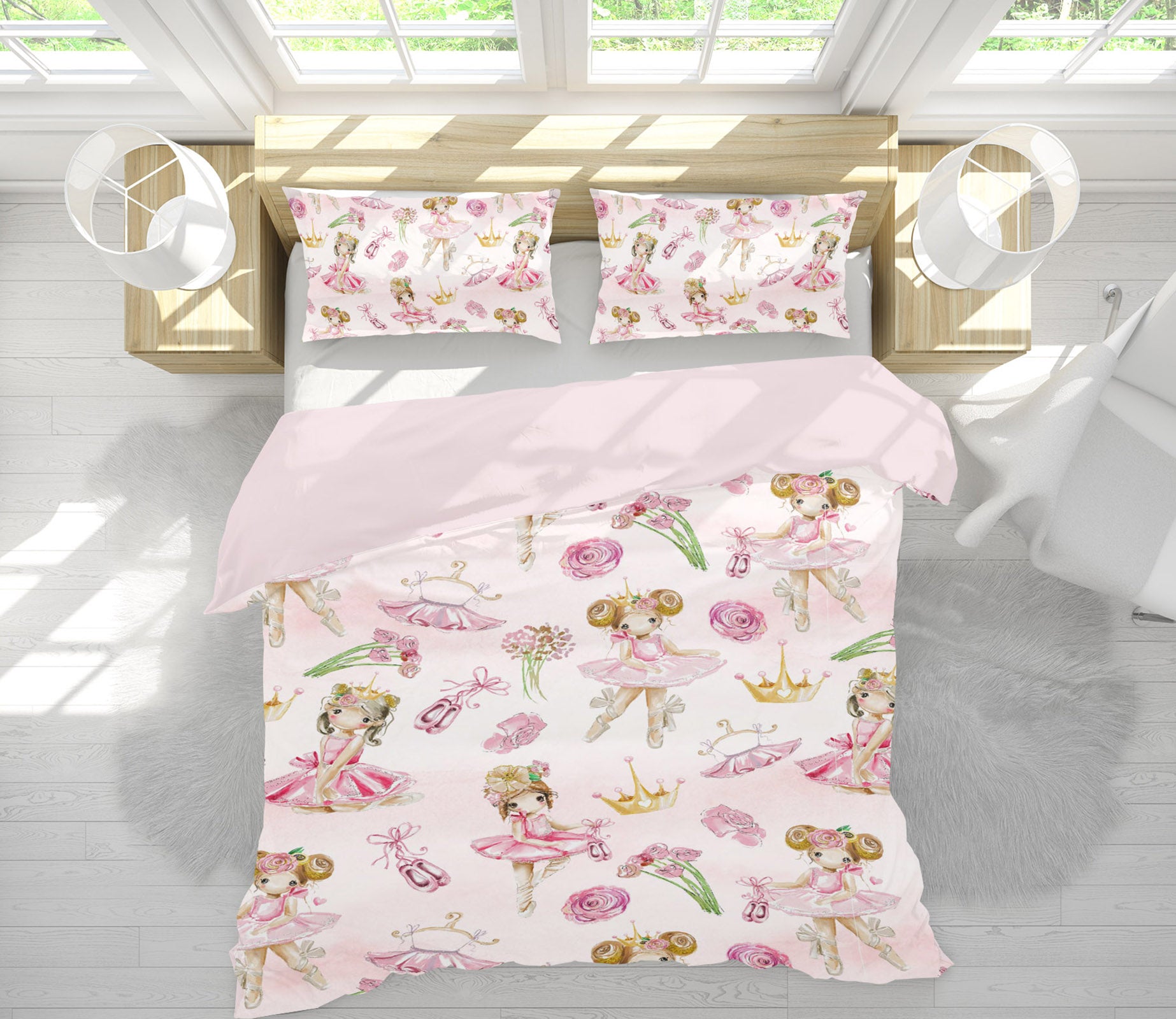 3D Pink Ballet Skirt 216 Uta Naumann Bedding Bed Pillowcases Quilt