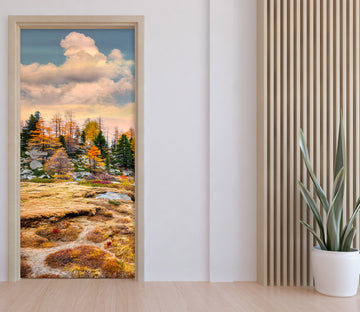 3D Cloud Meadow Forest 11418 Marco Carmassi Door Mural