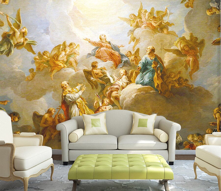 3D Angel Clouds 1585 Wall Murals Wallpaper AJ Wallpaper 2 