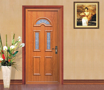 3D Wood Color Door 22216 Door Mural