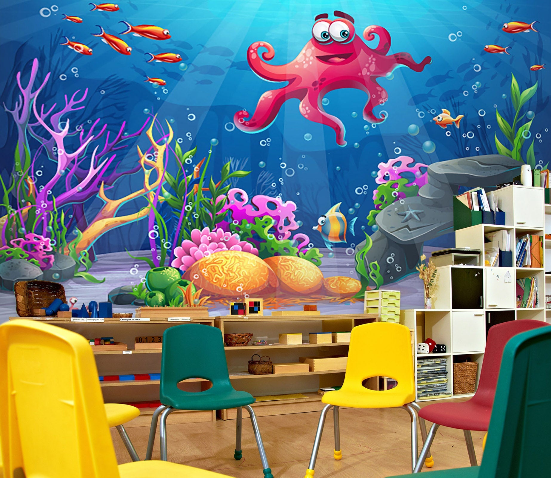 3D Cartoon Underwater World 173 Wall Murals Wallpaper AJ Wallpaper 2 