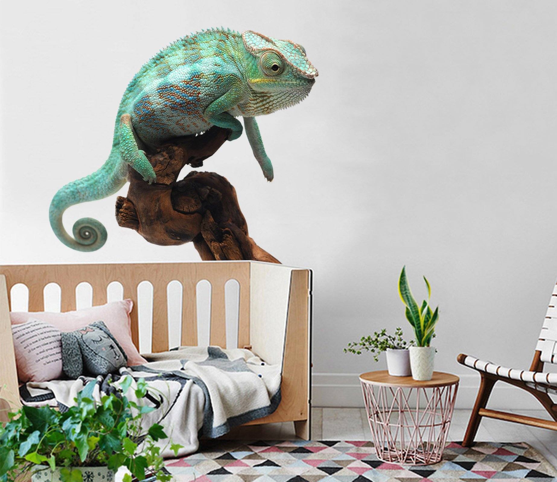 3D Lizard Face 207 Animals Wall Stickers Wallpaper AJ Wallpaper 