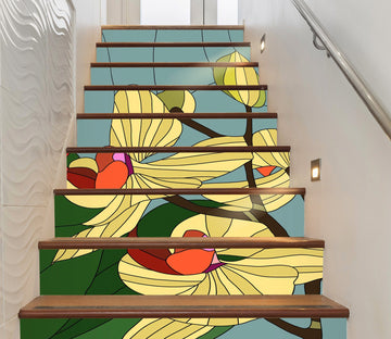 3D Flowers 642 Stair Risers Wallpaper AJ Wallpaper 