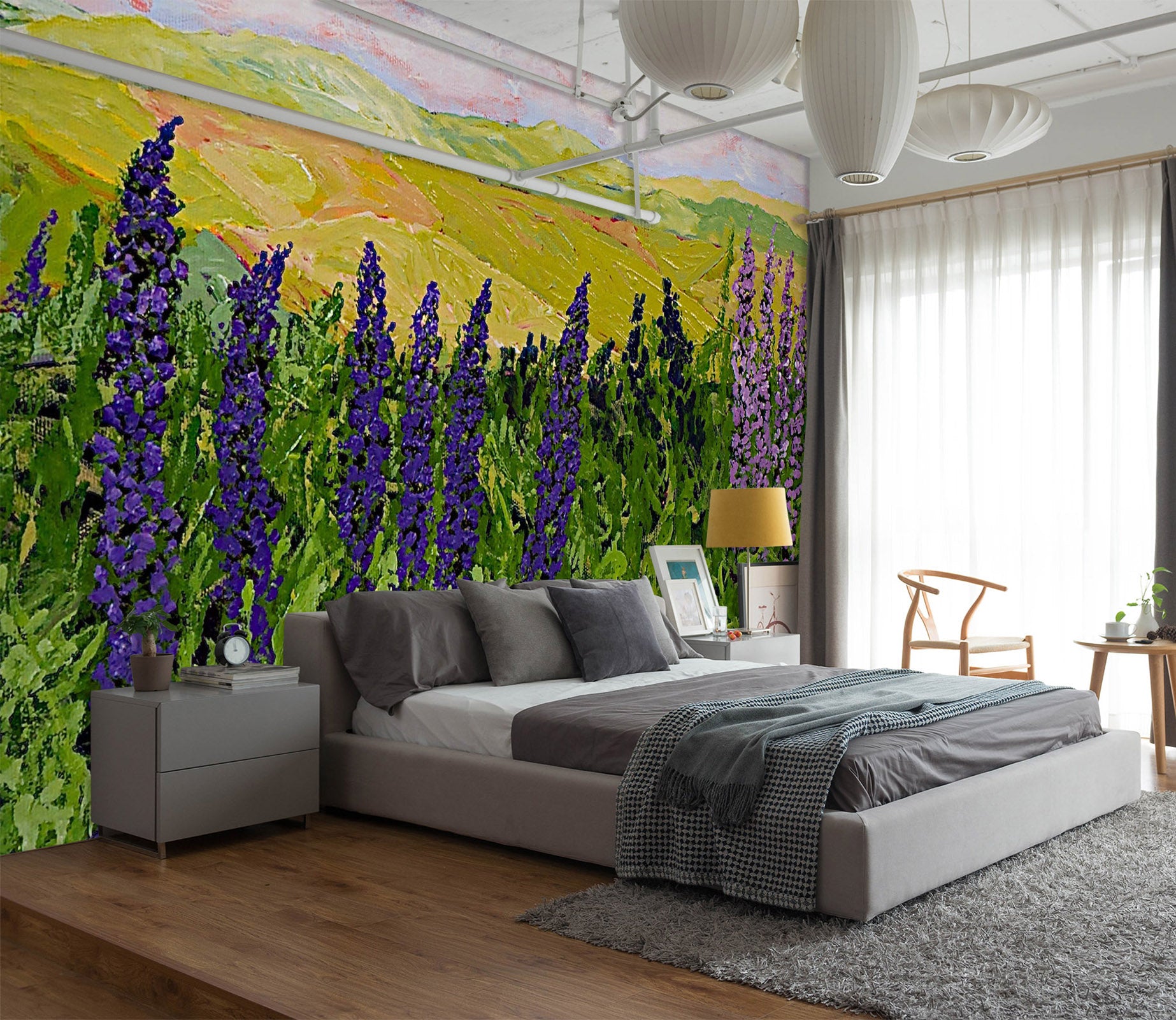 3D Golden Field 152 Allan P. Friedlander Wall Mural Wall Murals