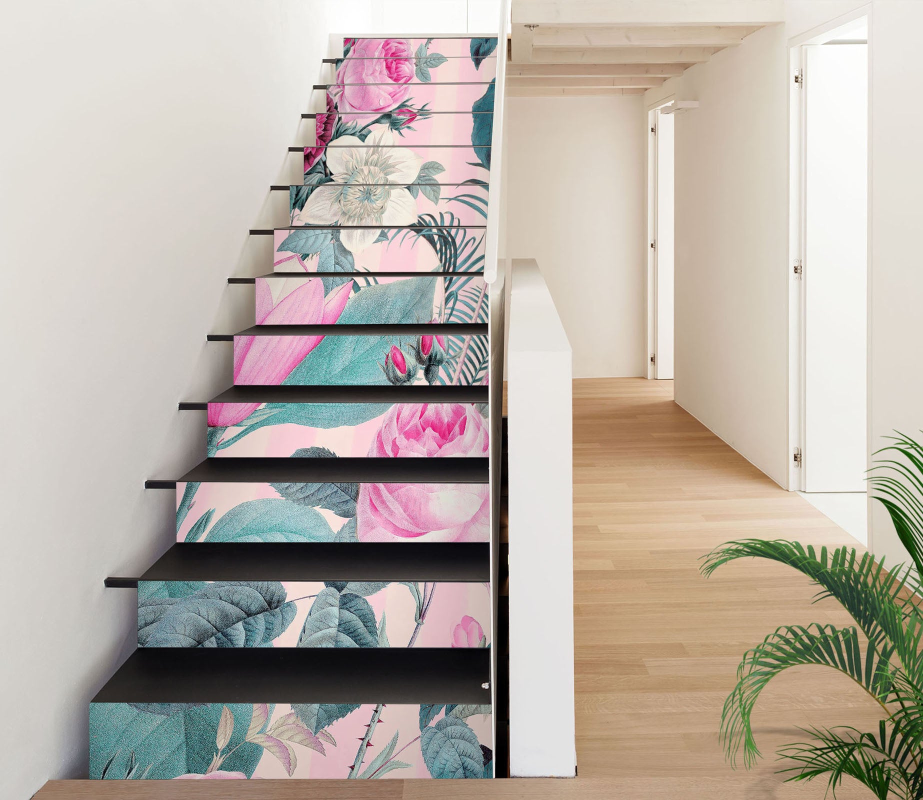 3D Rose Flower 109204 Andrea Haase Stair Risers