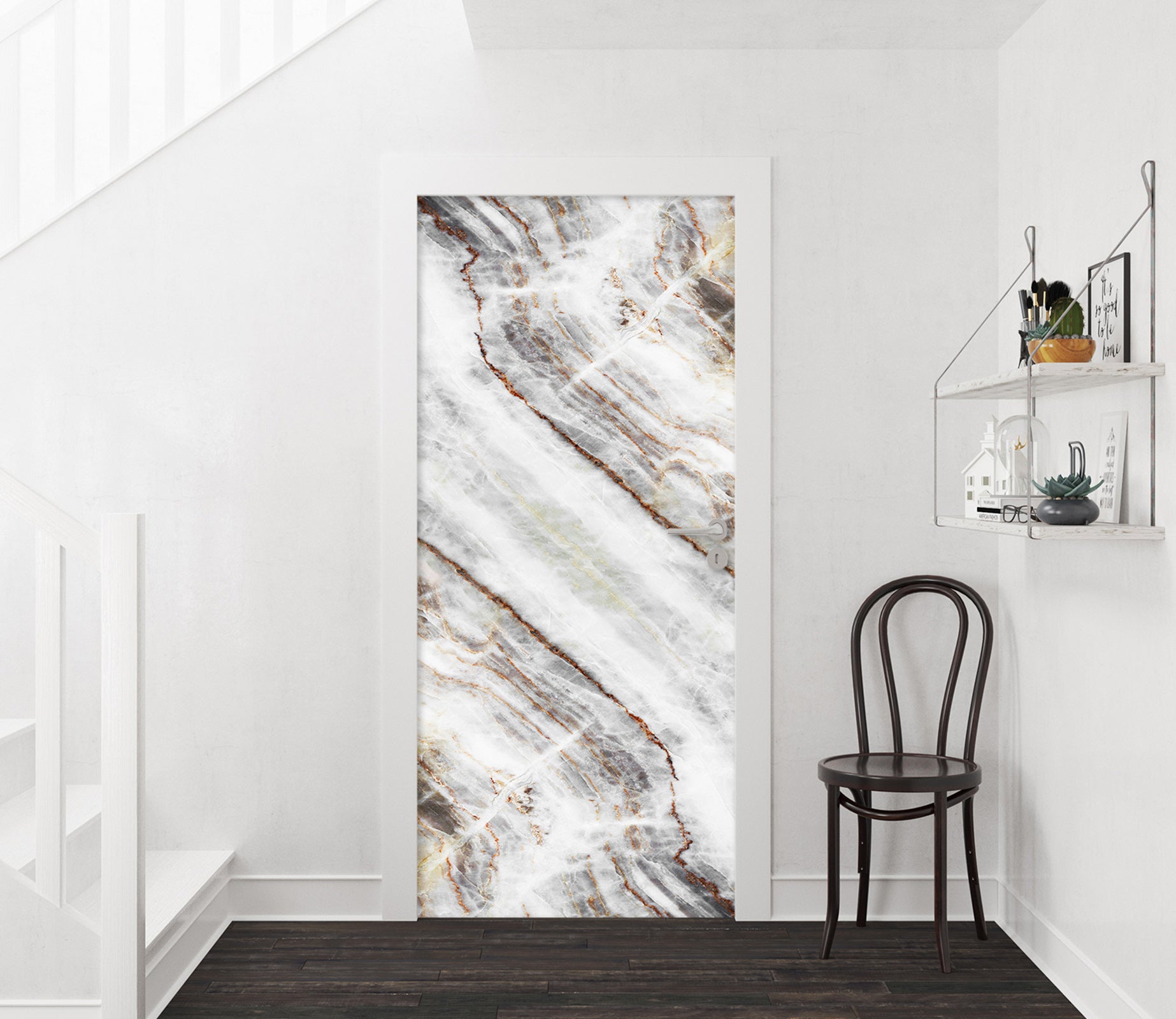 3D Marble Pattern 25144 Door Mural