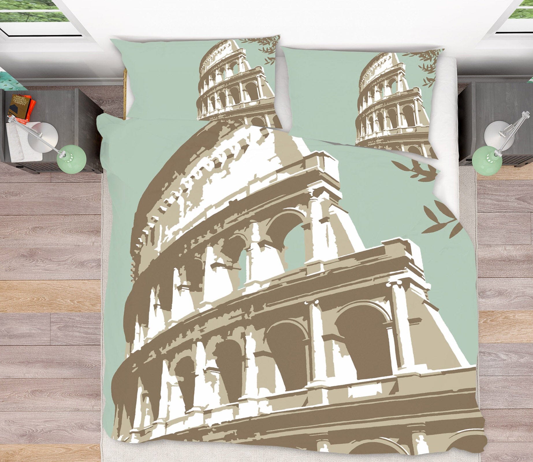 3D Coloseum Rome 2014 Steve Read Bedding Bed Pillowcases Quilt Quiet Covers AJ Creativity Home 