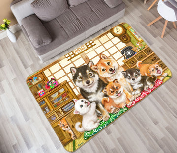 3D Cute Dog 5746 Kayomi Harai Rug Non Slip Rug Mat