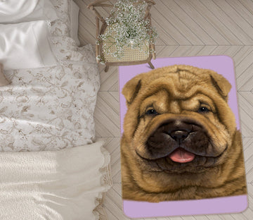 3D Shar Pei Puppy portrait 1065 Vincent Hie Rug Non Slip Rug Mat Mat AJ Creativity Home 