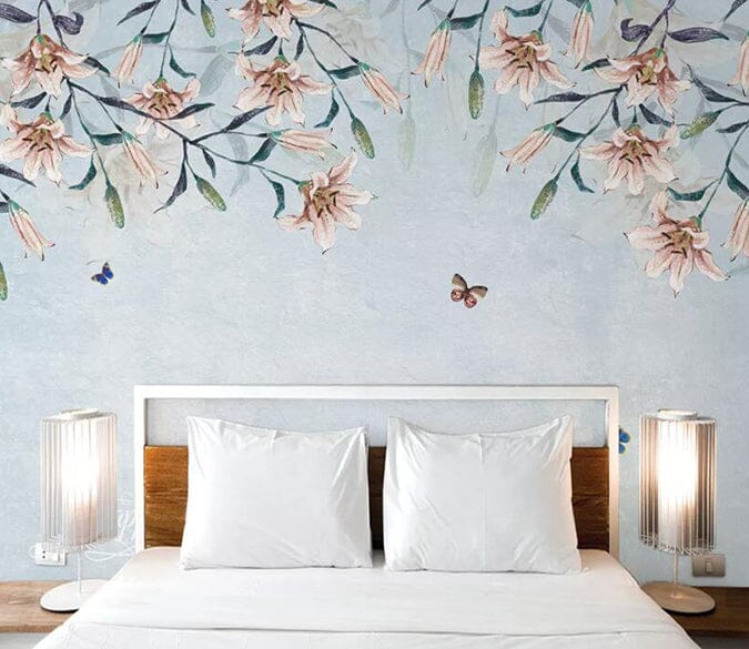 3D Flowers And Leaves 1526 Wall Murals Wallpaper AJ Wallpaper 2 