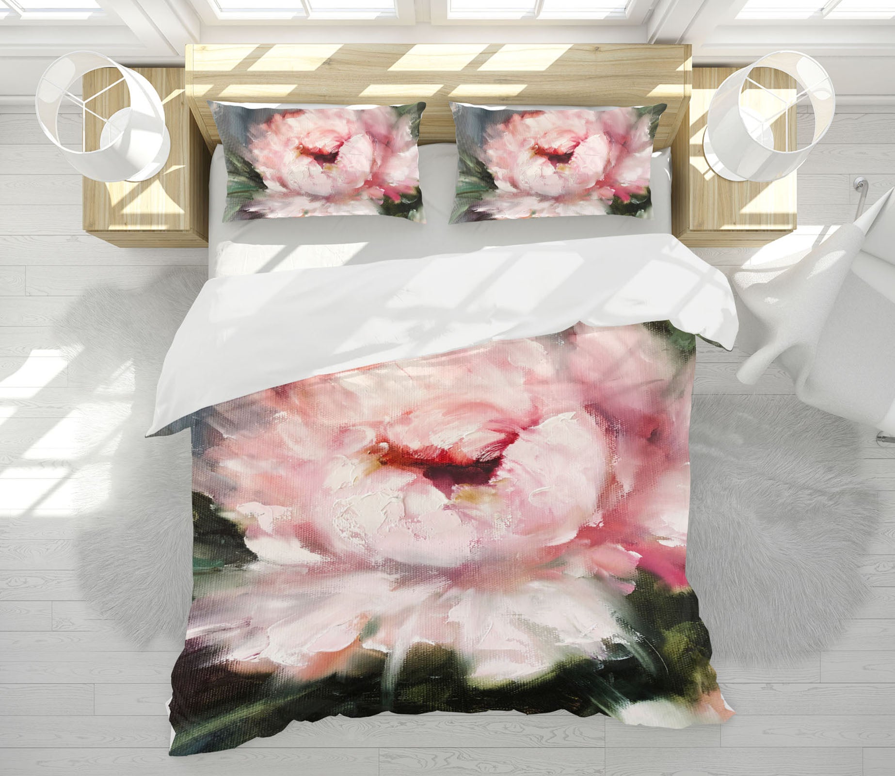 3D Pink Flower 598 Skromova Marina Bedding Bed Pillowcases Quilt