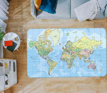 3D Map 77160 Non Slip Rug Mat