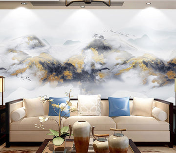 3D Cloud Hillside WC2072 Wall Murals