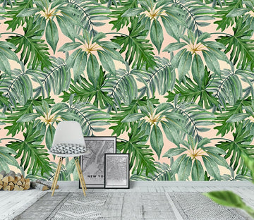 3D Green Leaf WG173 Wall Murals Wallpaper AJ Wallpaper 2 