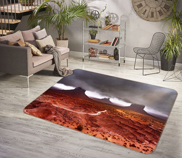 3D Red Desert 1132 Marco Carmassi Rug Non Slip Rug Mat Mat AJ Creativity Home 