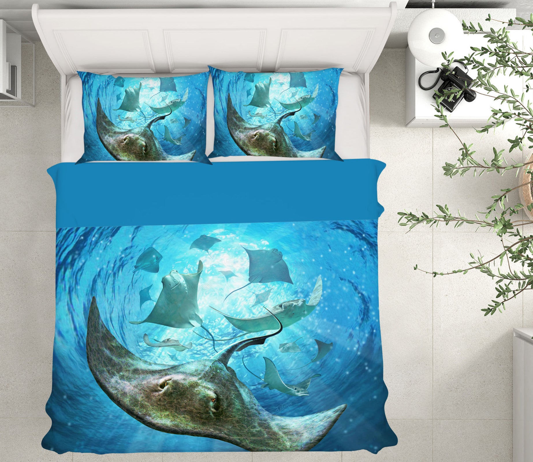 3D Sea Animals 18071 Jerry LoFaro bedding Bed Pillowcases Quilt