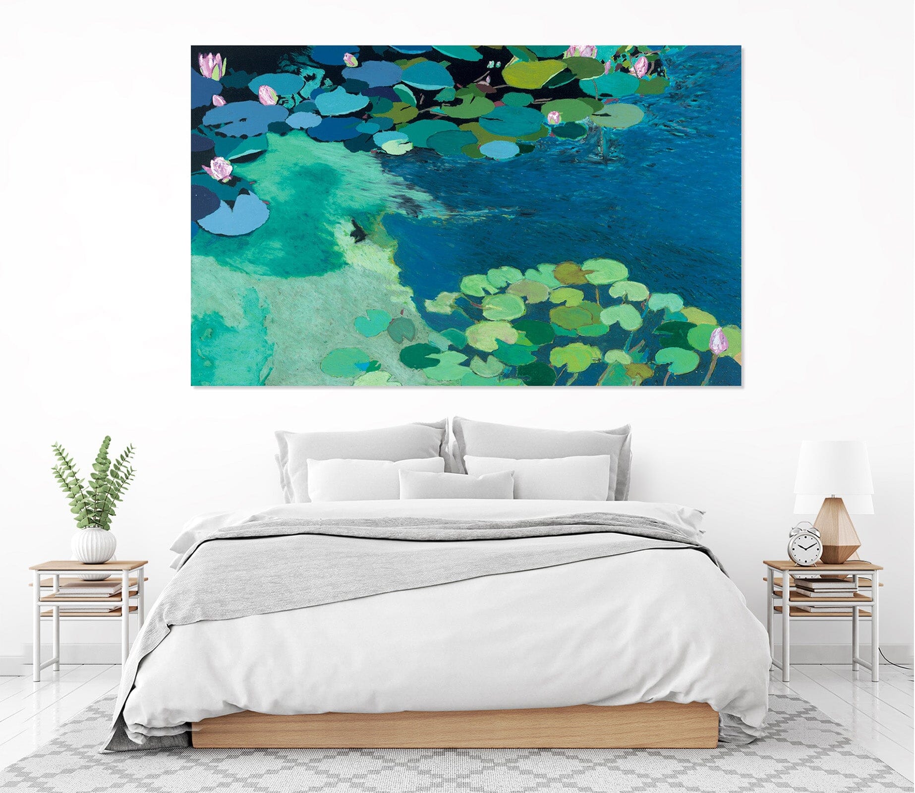 3D Lotus Pond 227 Allan P. Friedlander Wall Sticker Wallpaper AJ Wallpaper 2 