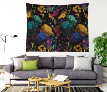 3D Colored Flowers 906 Uta Naumann Tapestry Hanging Cloth Hang