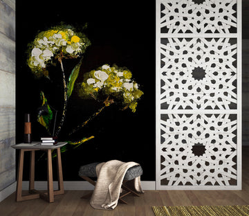 3D Yellow Flower 2627 Skromova Marina Wall Mural Wall Murals